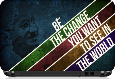 

Print Shapes Be the change quote Vinyl Laptop Decal 15.6