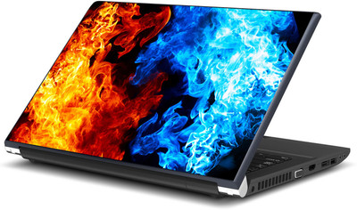 

Artifa Blue and Yellow flames Vinyl Laptop Decal 15.6