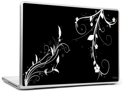 

Print Shapes Black leaf Vinyl Laptop Decal 15.6