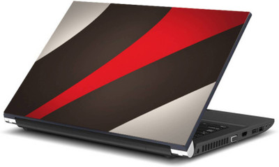 

Print Shapes Red Grey & Silver Strip Vinyl Laptop Decal 15.6