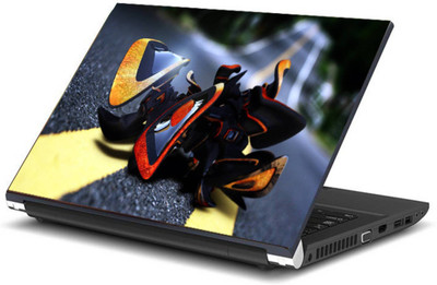 

Print Shapes Robot on road Vinyl Laptop Decal 15.6