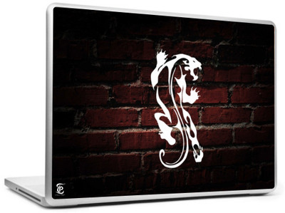 

Print Shapes White tiger in red wall Vinyl Laptop Decal 15.6