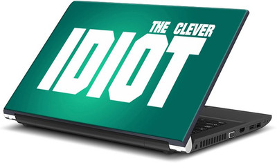 

ShopMantra The Clever Idiot Typography Design Vinyl Laptop Decal 15.6