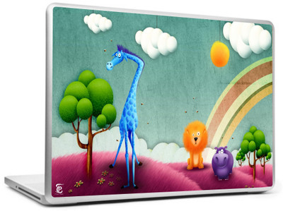 

Print Shapes Cartoon animal with rainbow Vinyl Laptop Decal 15.6