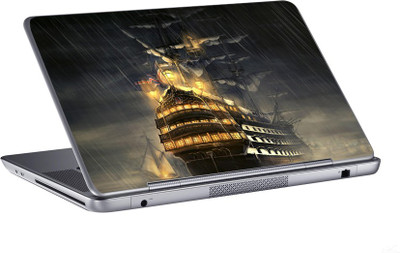 

AV Styles sailing ship in rain skin Vinyl Laptop Decal 15.6