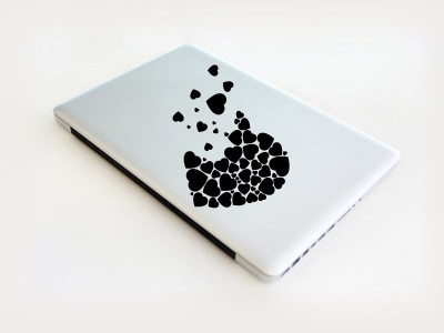 

Decor Kafe Hearts in Heart Sticker Self Adhesive Vinyl Laptop Decal 15.6