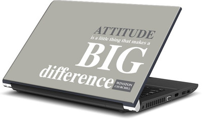 

ShopMantra Attitude Is A Little Thing Quote Vinyl Laptop Decal 15.6