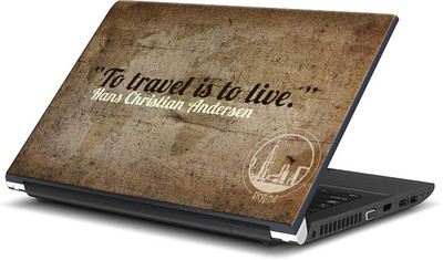 

ShopMantra To travel is to live by Hans Anderson Quote Design Vinyl Laptop Decal 15.6