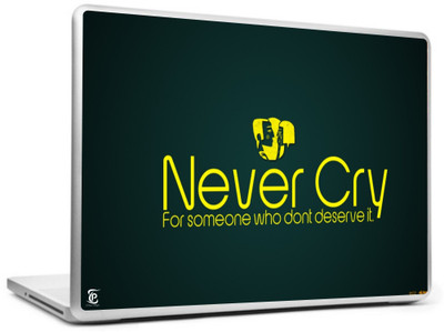 

Print Shapes Never cry Vinyl Laptop Decal 15.6