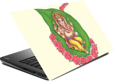 

hifex lord ganesha roses vinyl Laptop Decal 15.6