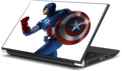 

Artifa Captain America Superhero Printed Vinyl Laptop Decal 15.6