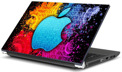 

Geek COLOURFULL APPLE LOGO Laminated Vinyl Laptop Decal 15.6