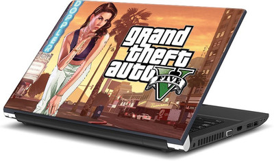 

ShopMantra Grand Theft Auto Five Girl Vector Art Vinyl Laptop Decal 15.6