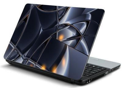 

Geek SURFACE GRAY LINE LIGHT SHINY METAL Laminated Vinyl Laptop Decal 15.6