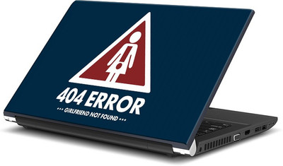 

ShopMantra Error Girlfriend Not Found Minimal Vinyl Laptop Decal 15.6