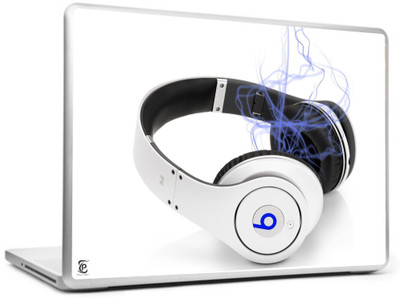

Print Shapes White Headphone Vinyl Laptop Decal 15.6