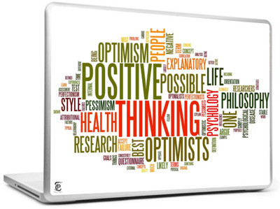 

Print Shapes Positive thinking Vinyl Laptop Decal 15.6