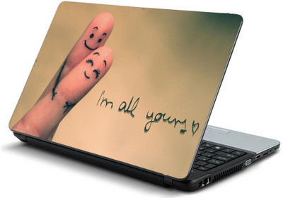 

Geek love fingers crossed i am all yours HQ Laminated Vinyl Laptop Decal 15.6