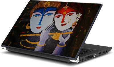 

ShopMantra Krishna & Radha Modern Artwork Vinyl Laptop Decal 15.6