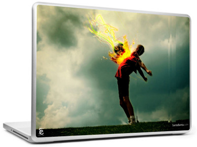 

Print Shapes Boy with football Vinyl Laptop Decal 15.6