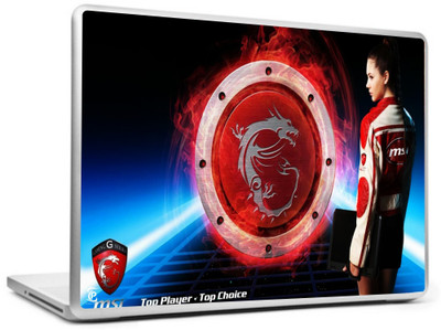 Print Shapes Msi logo dragon girl gaming Vinyl Laptop Decal 15.6