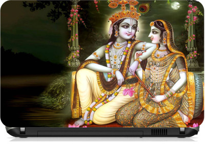 

Print Shapes Shri Krishna with radha Vinyl Laptop Decal 15.6