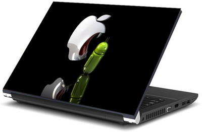 

Print Shapes Apple eating android Vinyl Laptop Decal 15.6