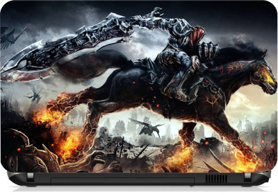 

Print Shapes Burning Horse Rider War Vinyl Laptop Decal 15.6