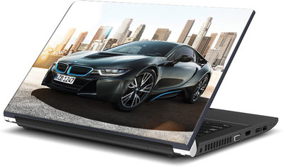 

ShopMantra Grey Luxury Car Vinyl Laptop Decal 15.6