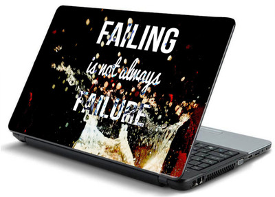 

Geek Failing Is Not Always Failure HQ Laminated Vinyl Laptop Decal 15.6