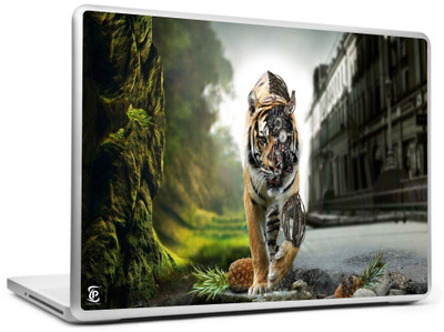 

Print Shapes Robotic Tiger Vinyl Laptop Decal 15.6
