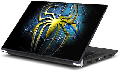 

Geek spider yellow cover Laminated Vinyl Laptop Decal 15.6