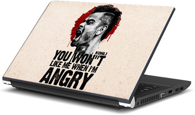 

ShopMantra Virat Kohli Angry Vinyl Laptop Decal 15.6