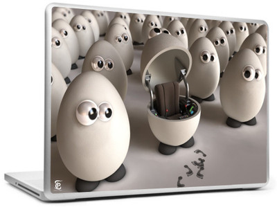 

Print Shapes Funny Eggs Vinyl Laptop Decal 15.6