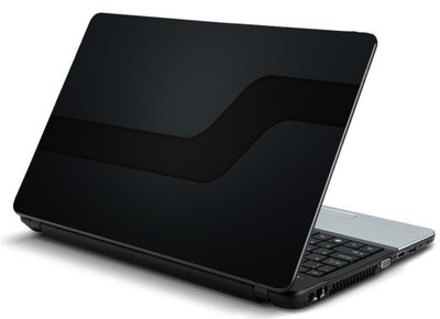 

Geek LINE BACKGROUND BLACK BENDING Laminated Vinyl Laptop Decal 15.6