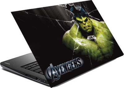 

hifex AVENGERS HULK BROKEN GLASS vinyl Laptop Decal 15.6