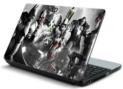

Geek batman arkham city characters HQ Laminated Vinyl Laptop Decal 15.6