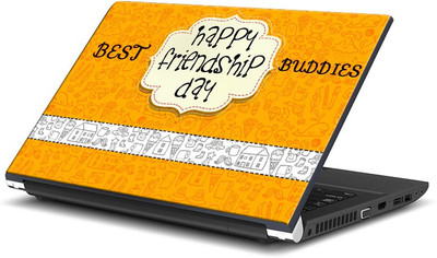 

ShopMantra Best Buddies Friendship Day Design Vinyl Laptop Decal 15.6