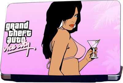 

ShopMantra Gta Vice City Girl Gaming Vinyl Laptop Decal 15.6