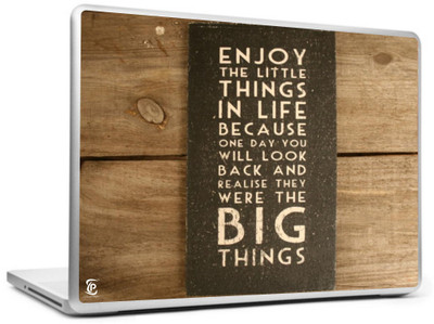

Print Shapes Enjoy The Little Things In Life Vinyl Laptop Decal 15.6