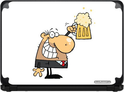

Jack Parrot Cartoon Beer Vinyl Laptop Decal 13