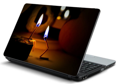 

Psycho Art Matchstick Burning On Knees Vinyl Laptop Decal 15.6