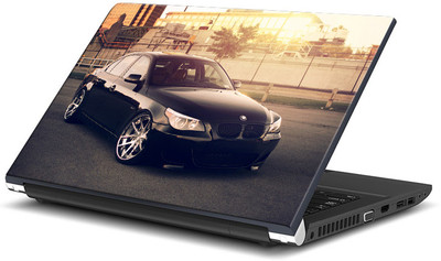 

ShopMantra Black Luxury Car Vinyl Laptop Decal 15.6