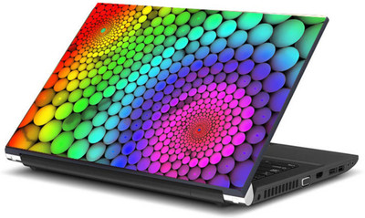 

Print Shapes Colorfull balls round illusion Vinyl Laptop Decal 15.6