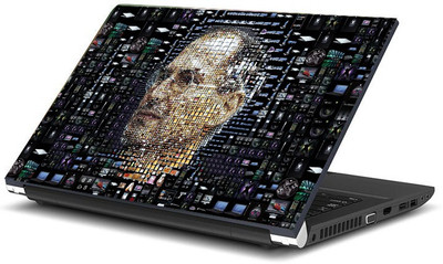 

Geek Apple Steve Jobs Face Portrait Laminated Vinyl Laptop Decal 15.6