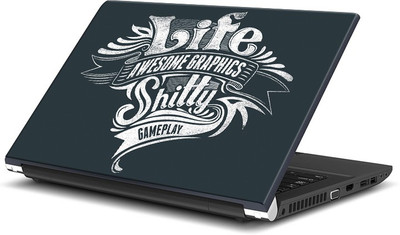 

ShopMantra Life Awesome Graphics Gameplay Typography Vinyl Laptop Decal 15.6
