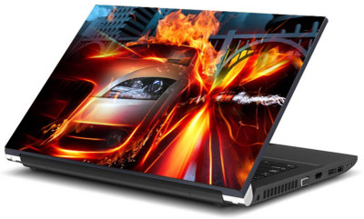 

Print Shapes Burning running car Vinyl Laptop Decal 15.6