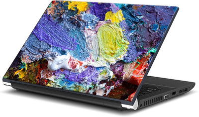 

ShopMantra Multicolor Oil Paint Splatter Vinyl Laptop Decal 15.6