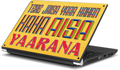 

ShopMantra Tere Jaisa Yaar Kahan Hindi Retro Design Vinyl Laptop Decal 15.6