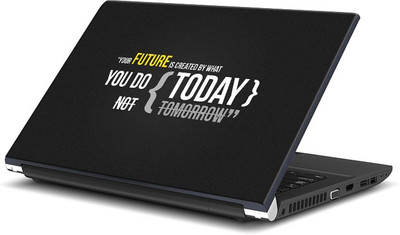 

ShopMantra Your Future Is Created Quote Vinyl Laptop Decal 15.6